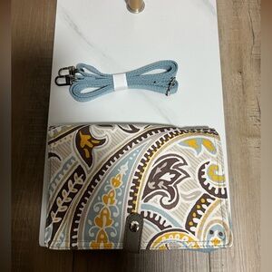 Thirty-One Colorful Paisley Purse with Strap NWOT